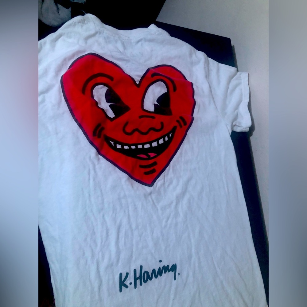 Keith haring heart shirt